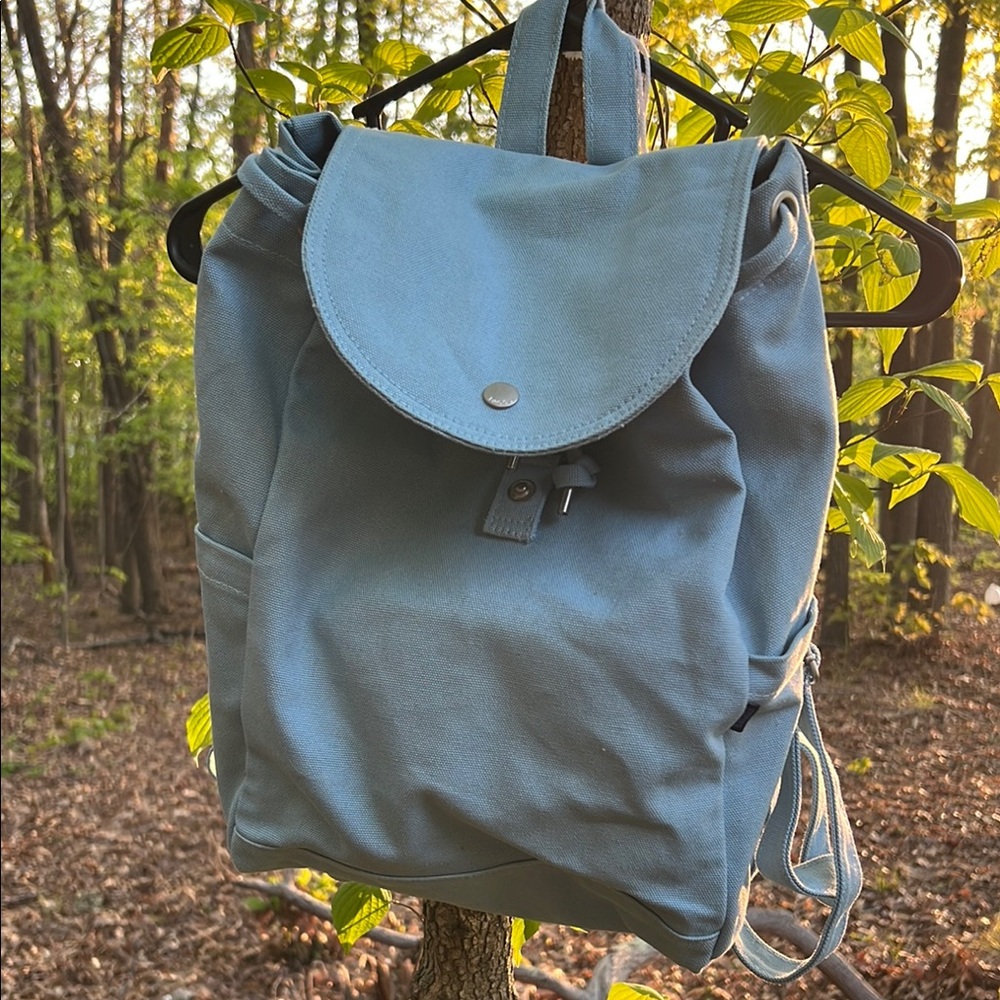 Blue Canvas Backpack